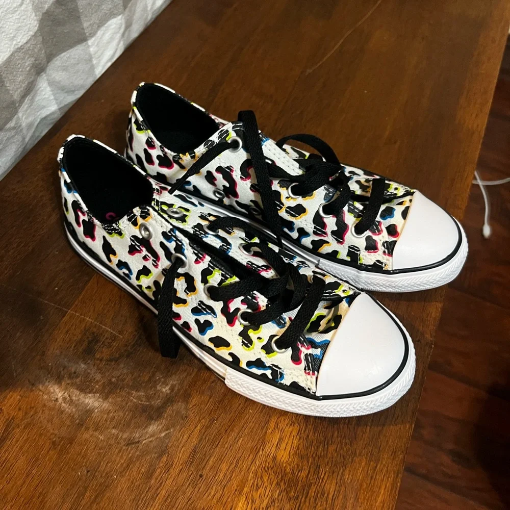 Kid’s Leopard Print Converse Sneakers